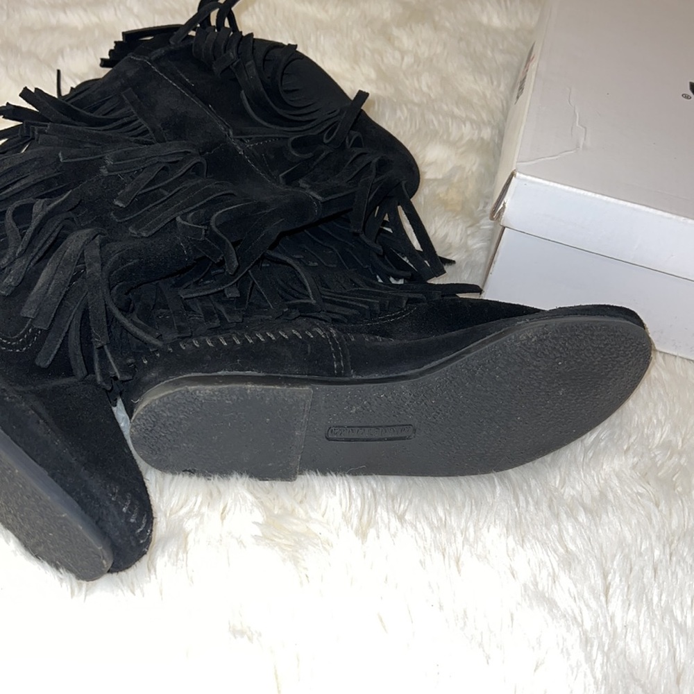 Minnetonka 3 Layer Fringe Boots - image 5